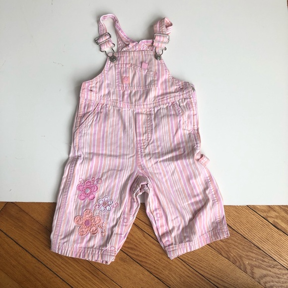 orange and white striped overalls